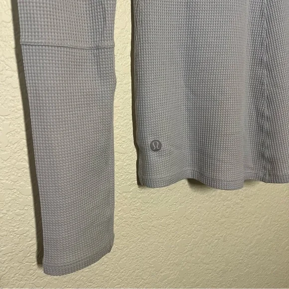 Women's Lululemon Close Call Henley Long Sleeve Gray Top Size Small - Picture 5 of 5